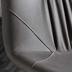 Viadurini Living Moderne Stühle-Wohnzimmerstuhl aus Faserstoff mit Ledereffekt und Metall Made in Italy - Gohan