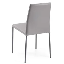 Viadurini Living Design Stühle-Wohnzimmerstuhl aus Öko-Leder und Stahl, hergestellt in Italien – Cucciolo