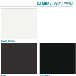 Viadurini Living Design Stühle-Wohnzimmerstuhl aus Metall und Mikrofasersitz Made in Italy, 2 Stück - Fabiola