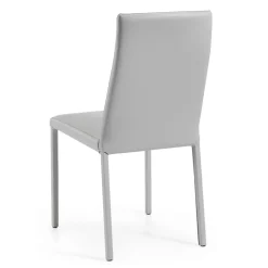 Viadurini Living Design Stühle-Wohnzimmerstuhl aus perlfarbenem Leder, hergestellt in Italien – Garten