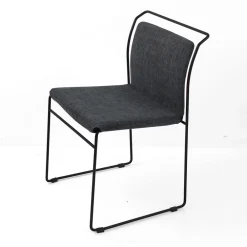 Viadurini Living Moderne Stühle-Wohnzimmerstuhl aus Stoff und lackiert Made in Italy - Uralia