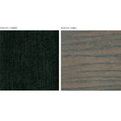 Viadurini Living Moderne Stühle-Wohnzimmerstuhl aus Stoff und massivem Buchenholz, hergestellt in Italien – Rein