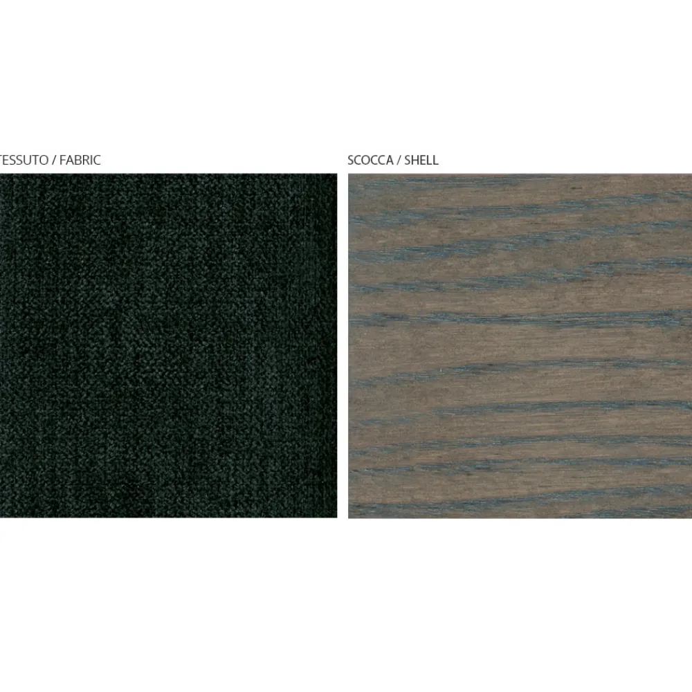 Viadurini Living Moderne Stühle-Wohnzimmerstuhl aus Stoff und massivem Buchenholz, hergestellt in Italien – Rein