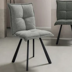 Viadurini Living Moderne Stühle-Wohnzimmerstuhl mit 4-teiliger Struktur aus lackiertem Metall - Ortensy