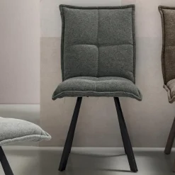 Viadurini Living Moderne Stühle-Wohnzimmerstuhl mit 4-teiliger Struktur aus lackiertem Metall - Ortensy