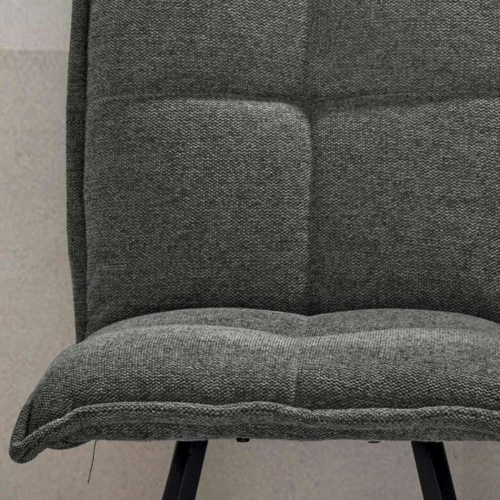 Viadurini Living Moderne Stühle-Wohnzimmerstuhl mit 4-teiliger Struktur aus lackiertem Metall - Ortensy