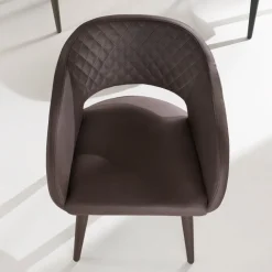 Viadurini Living Moderne Stühle-Wohnzimmerstuhl Sitz und Beine aus gepolstertem Kunstleder 2 Stück - Cupiolo