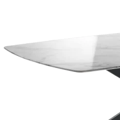 Viadurini Living Esstische-Wohnzimmertisch aus MDF mit Calacatta-Marmoreffekt – Chlor