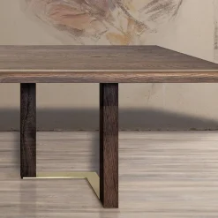 Viadurini Living Esstische Nach Mass|Esstische-Wohnzimmertisch mit Struktur aus Asteiche Made in Italy - Giusy