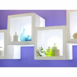 SLIDE Wandregale-Würfelförmiges helles Regal mit modernem Design Open Cube, hergestellt in Italien