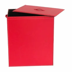 Limac Design Wäschekörbe-Wäschekorb aus Leder mit einem rechteckigen Design-Basis Peter