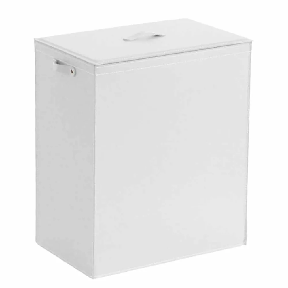 Limac Design Wäschekörbe-Wäschekorb aus Leder mit einem rechteckigen Design-Basis Peter