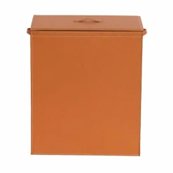 Limac Design Wäschekörbe-Wäschekorb aus Leder mit einem rechteckigen Design-Basis Peter