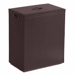 Limac Design Wäschekörbe-Wäschekorb aus Leder mit einem rechteckigen Design-Basis Peter