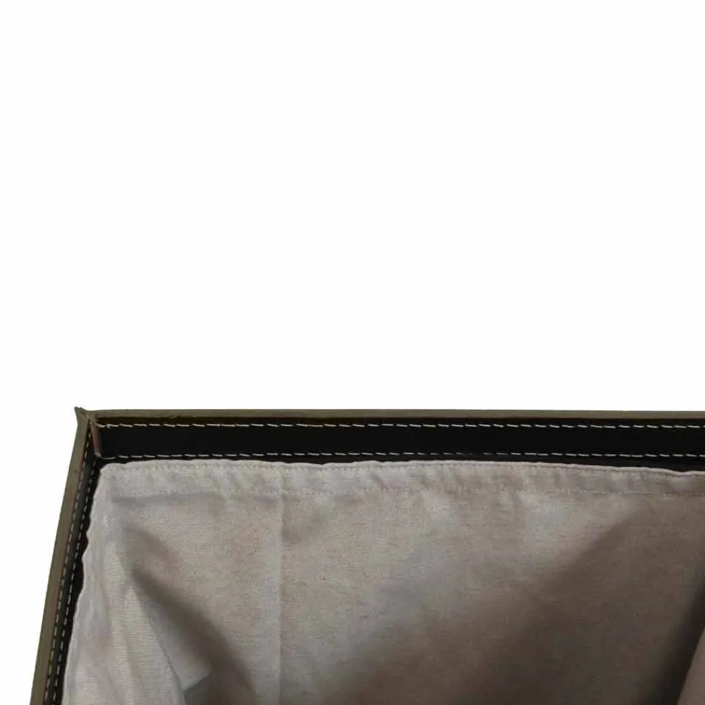 Limac Design Wäschekörbe-Wäschekorb aus Leder mit einem rechteckigen Design-Basis Peter