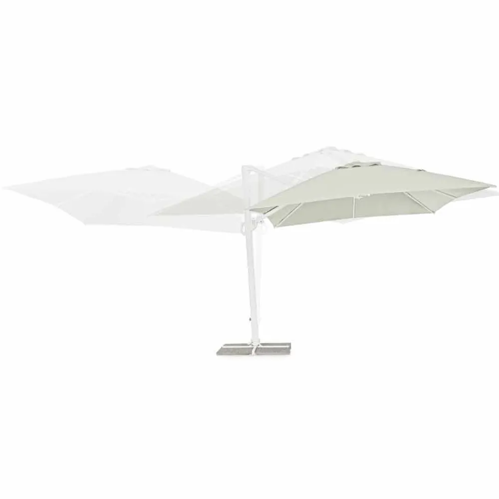 Viadurini in the Garden Gartenschirm-3x4 Aluminium Gartenschirm mit Polyestergewebe - Fasma