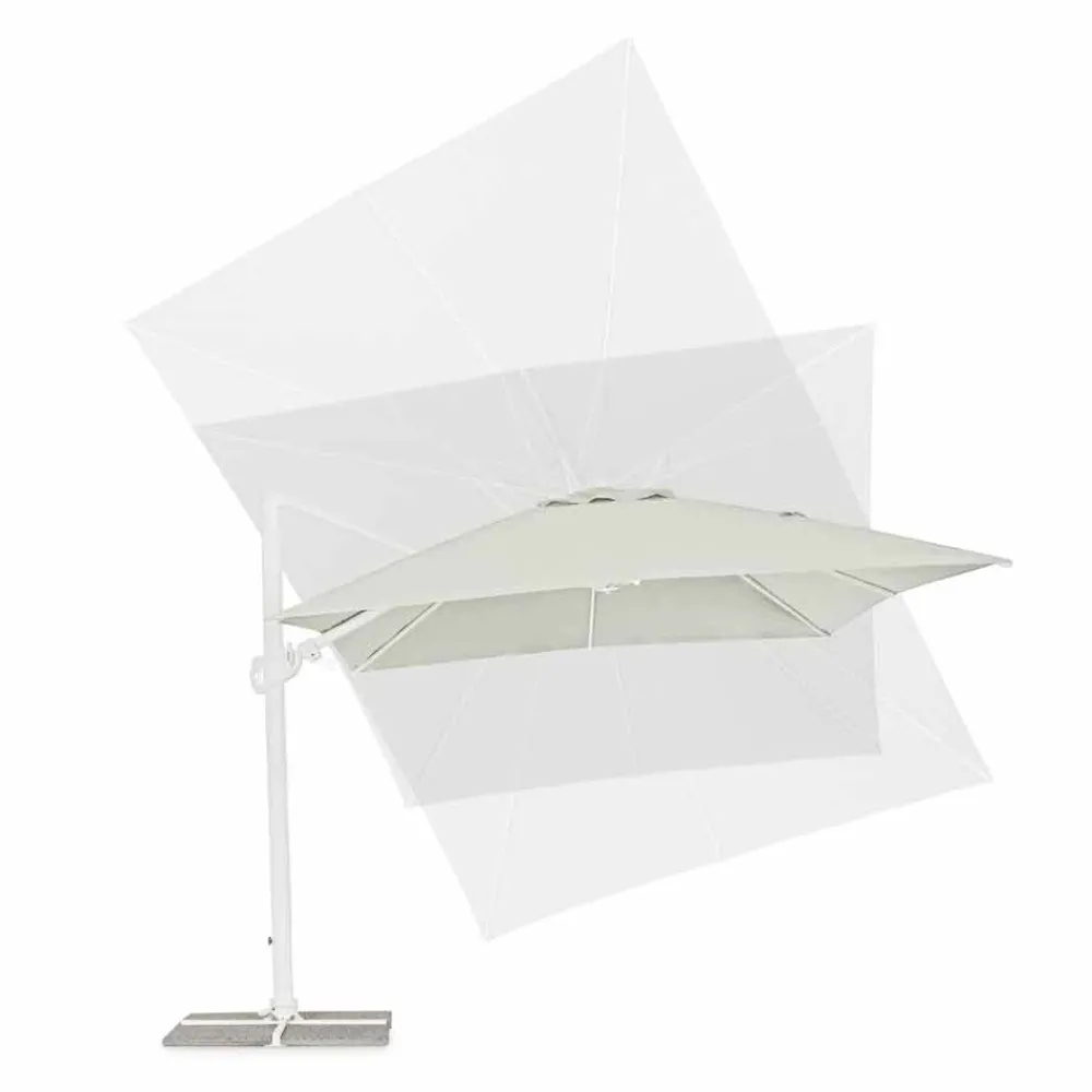 Viadurini in the Garden Gartenschirm-3x4 Aluminium Gartenschirm mit Polyestergewebe - Fasma