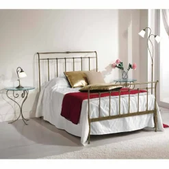Viadurini Night Design Maßgeschneiderte Möbel|Schmiedeeisen Queen Size Bett-120x190 cm Bett aus Schmiedeeisen Made in Italy Kelly