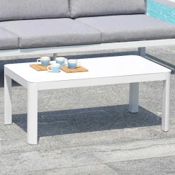 Viadurini in the Garden Garten Beistelltisch-100x55 cm Gartentisch aus Aluminium mit verschiedenen Oberflächen - Mickey Mouse