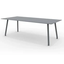 Viadurini in the Garden Gartentische Aus Aluminium-220x100 cm Outdoor Aluminium Tisch in verschiedenen Ausführungen - Resplendent