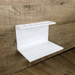 Viadurini Bathroom Badzubehör-Zahnbürstenhalter für Badezimmer in weißer Corian Designqualität Made in Italy - Elono