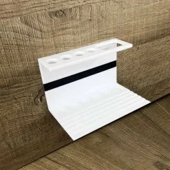 Viadurini Bathroom Badzubehör-Zahnbürstenhalter für Badezimmer in weißer Corian Designqualität Made in Italy - Elono