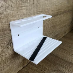 Viadurini Bathroom Badzubehör-Zahnbürstenhalter für Badezimmer in weißer Corian Designqualität Made in Italy - Elono