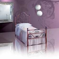 Viadurini Night Design Maßgeschneiderte Möbel|Einzelbetten Aus Schmiedeeisen-Zircone Einzelbett aus Schmiedeeisen in Design