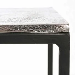 Viadurini Living Moderne Couchtische-Zusammensetzung 3 Couchtische aus Aluminium und Stahl Homemotion - Salvio