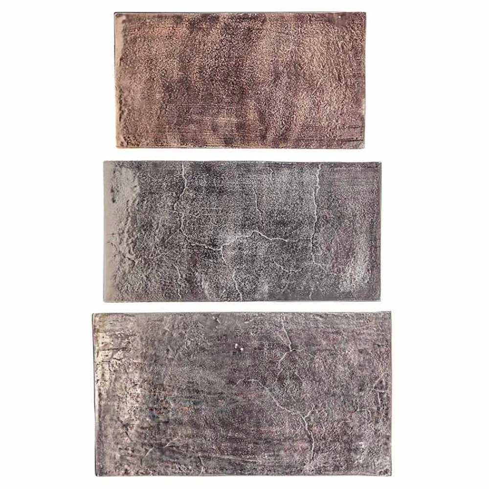 Viadurini Living Moderne Couchtische-Zusammensetzung 3 Couchtische aus Aluminium und Stahl Homemotion - Salvio