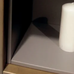 Viadurini Bathroom Badmöbel Hängend-Zusammensetzung 5 Hängende Badezimmermöbel aus Holz und Kristall Made in Italy - Renga