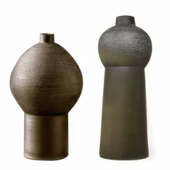 Viadurini Living Deko Vasen-Zusammensetzung aus 2 Keramikvasen im modernen Stil - Lampedusa