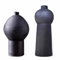 Viadurini Living Deko Vasen-Zusammensetzung aus 2 Keramikvasen im modernen Stil - Lampedusa