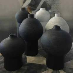 Viadurini Living Deko Vasen-Zusammensetzung aus 2 Keramikvasen im modernen Stil - Lampedusa