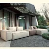 Viadurini Living Moderne Sofas-Zusammensetzung aus 1 Pouf mit Rückenlehne, 1 Pouf und 1 Halbinsel - Bizarre