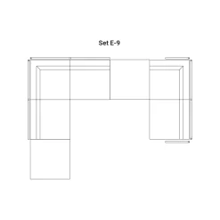 Viadurini in the Garden Gartensofas-Zusammensetzung des Gartensofas Made in Italy - Rubik
