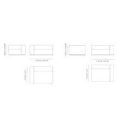 Viadurini in the Garden Gartensofas-Zusammensetzung des Gartensofas aus Marinesperrholz Made in Italy - Bahias