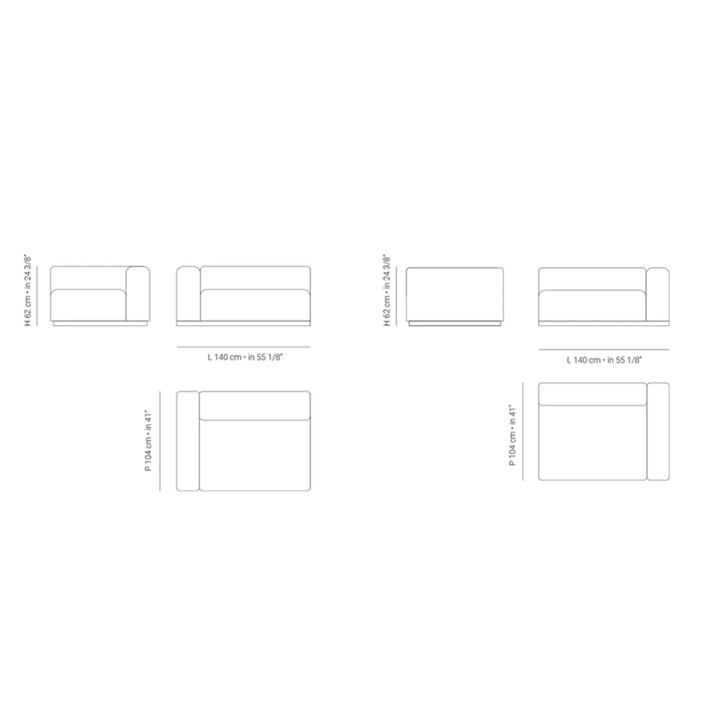 Viadurini in the Garden Gartensofas-Zusammensetzung des Gartensofas aus Marinesperrholz Made in Italy - Bahias