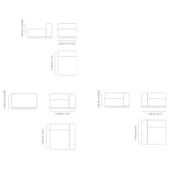 Viadurini in the Garden Gartensofas-Zusammensetzung des Outdoor-Sofas Made in Italy - Bahias