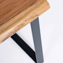 Viadurini Living Moderne Couchtische-Zusammensetzung von 2 Couchtischen in Holz und Stahl Homemotion - Artur