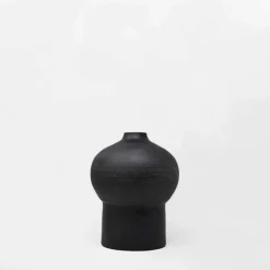 Viadurini Living Deko Vasen-Zusammensetzung von 4 dekorativen Vasen aus schwarzer und weißer Keramik - Calicanto