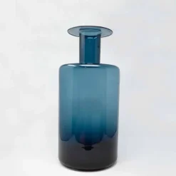 Viadurini Living Deko Vasen-Zusammensetzung von 3 dekorativen Vasen aus Rauchglas, Blau und Amethystglas - Infinity