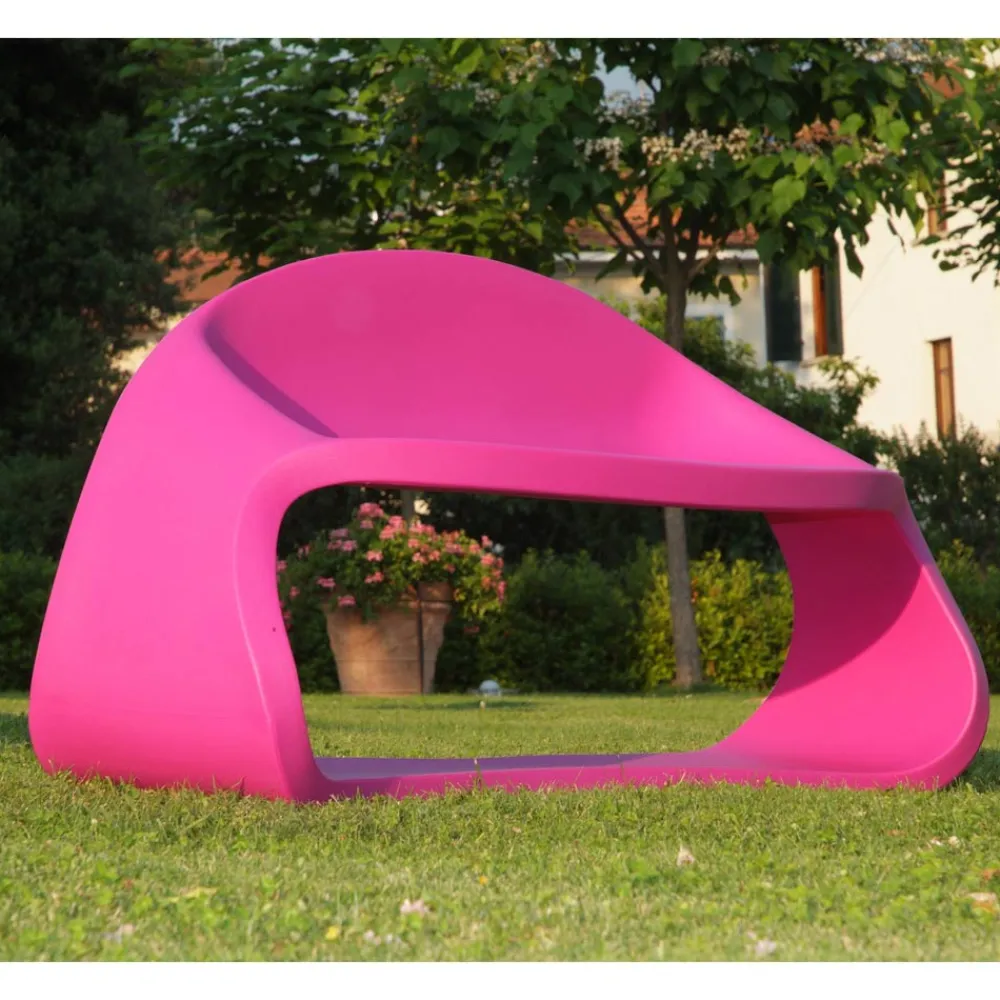 Viadurini in the Garden Gartensofas-Zweisitzer-Sofa für den Innen- oder Außenbereich aus Polyethylen Made in Italy - Doubles